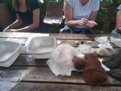 cours de filage de laine